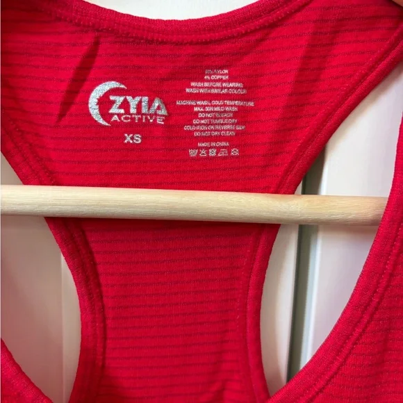 ZYIA Red Racerback Performance Tank - Picture 3 of 6